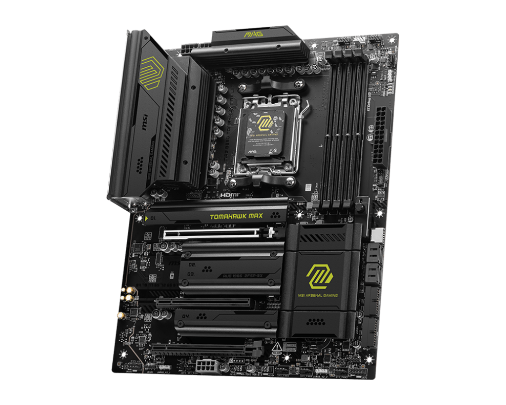 MSI MAG B850 TOMAHAWK MAX WIFI DDR5 ATX Motherboard – AM5 Socket AMD