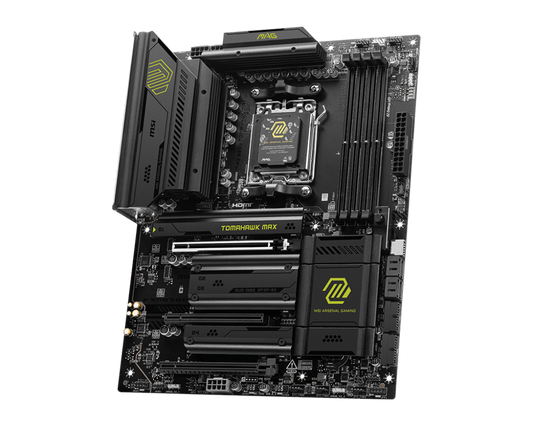 MSI MAG B850 TOMAHAWK MAX WIFI DDR5 ATX Motherboard – AM5 Socket AMD