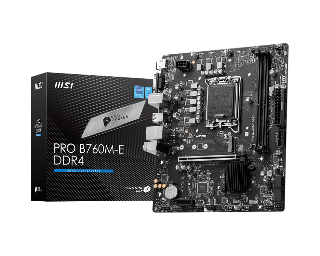 MSI Pro B760M-E DDR4 Motherboard INTEL