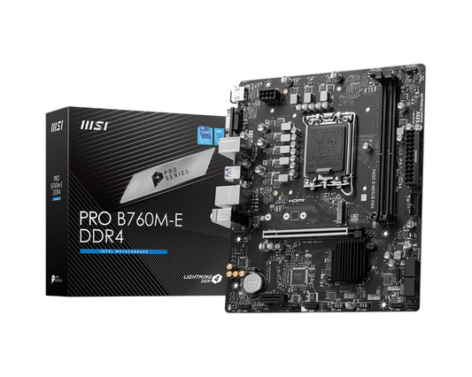 MSI Pro B760M-E DDR4 Motherboard INTEL