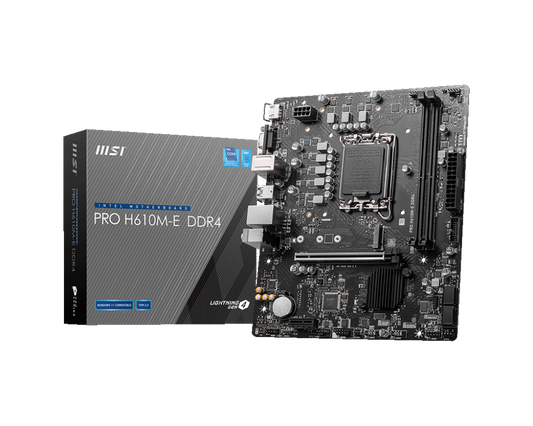 MSI Pro H610M-E DDR4 Motherboard INTEL