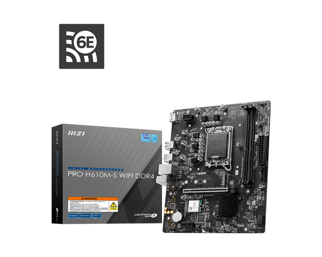MSI PRO H610M-S WIFI DDR4 INTEL