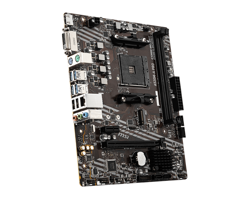 MSI A520M-A PRO AMD AM4 Micro-ATX Motherboard