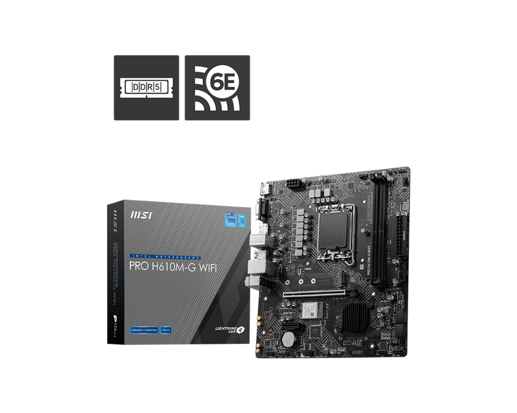 MSI PRO H610M-G WIFI (DDR5) INTEL