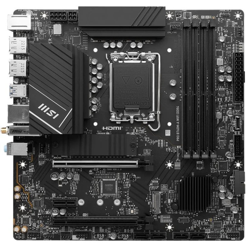 MSI Pro B760M-A WIFI DDR4 Motherboard INTEL