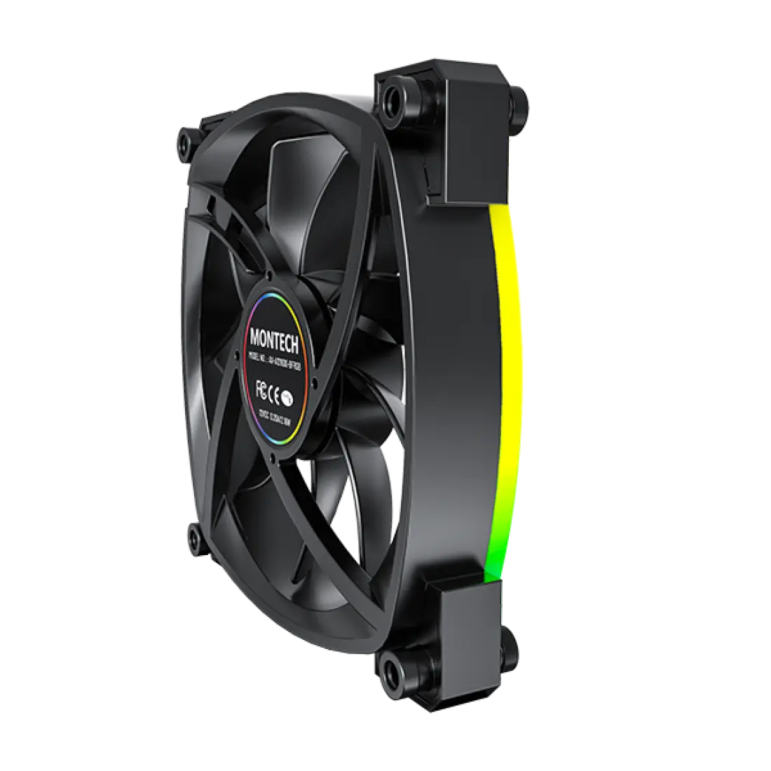 Montech AX120 PWM ARGB Black Cabinet Fan (Single Pack)