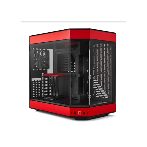 HYTE Y60 E-ATX Mid Tower Red and Black Case
