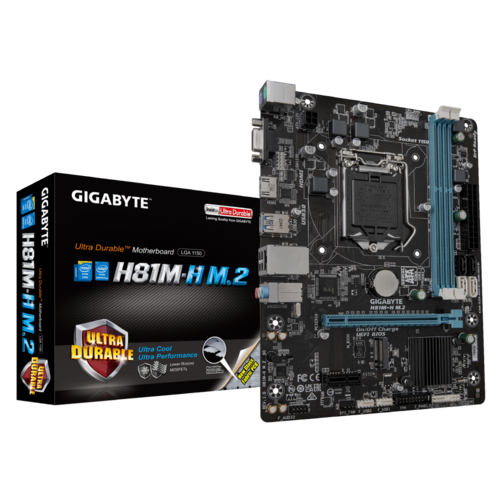 Gigabyte H81M-H M.2 (rev. 1.0) LGA 1150 DDR3 Intel Motherboard