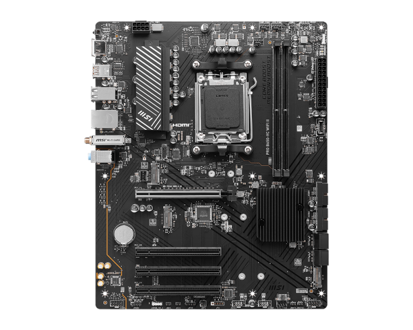 MSI PRO B650-VC WIFI II DDR5 ATX Motherboard – AM5, Wi-Fi 6E, USB-C AMD