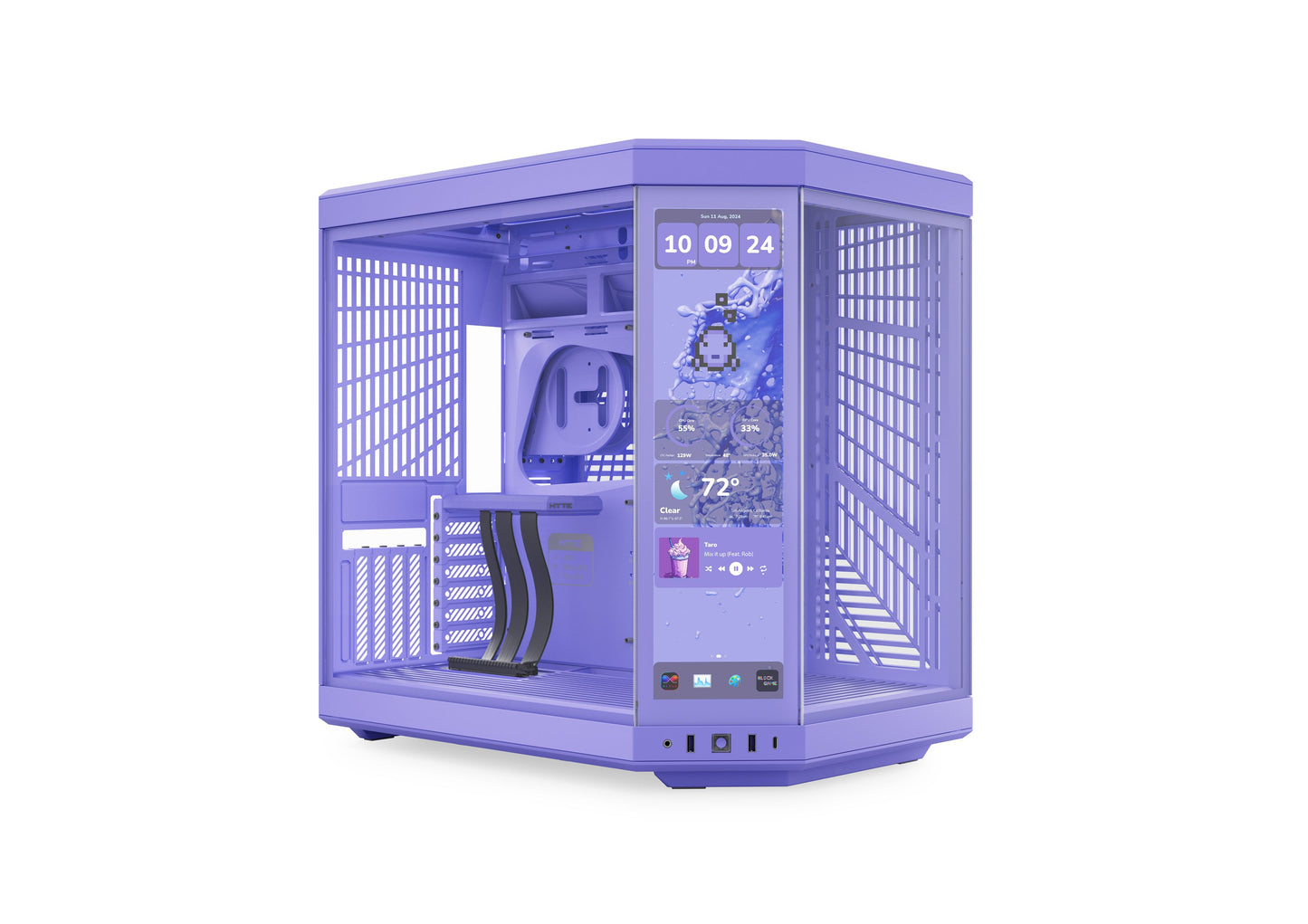 HYTE Y70 E-ATX Mid Tower Taro Milk Case