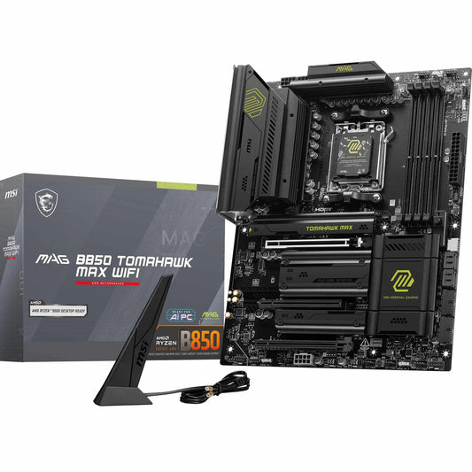 MSI MAG B850 TOMAHAWK MAX WIFI DDR5 ATX Motherboard – AM5 Socket AMD
