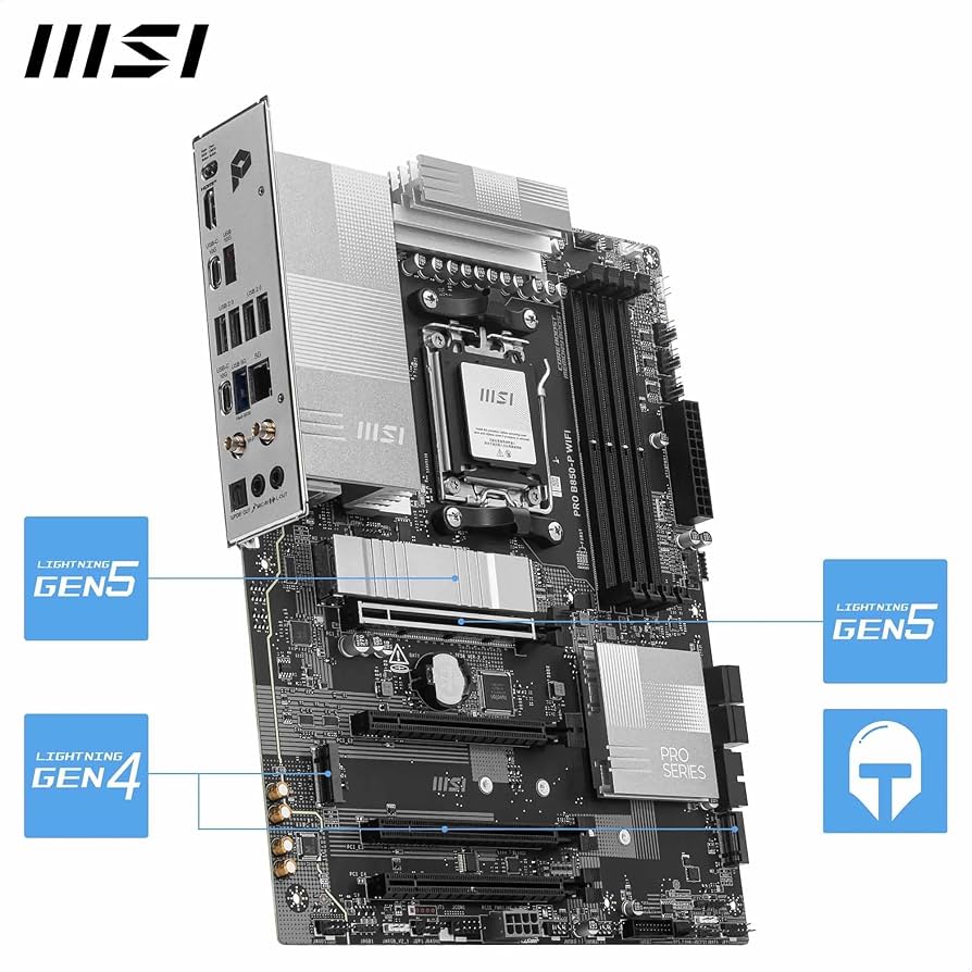 MSI PRO B850-P WIFI DDR5 ATX Motherboard – AM5 Socket AMD