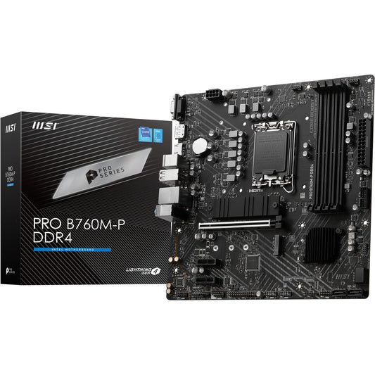 MSI Pro B760M-P DDR5 Motherboard Supports Intel 12th , 13th & 14th Gen Processors