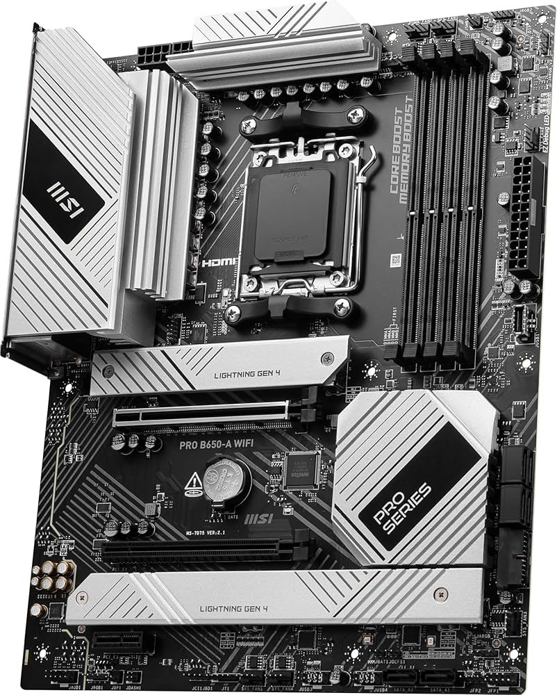 MSI PRO B650-A WIFI AM5 DDR5 ATX Motherboard AMD