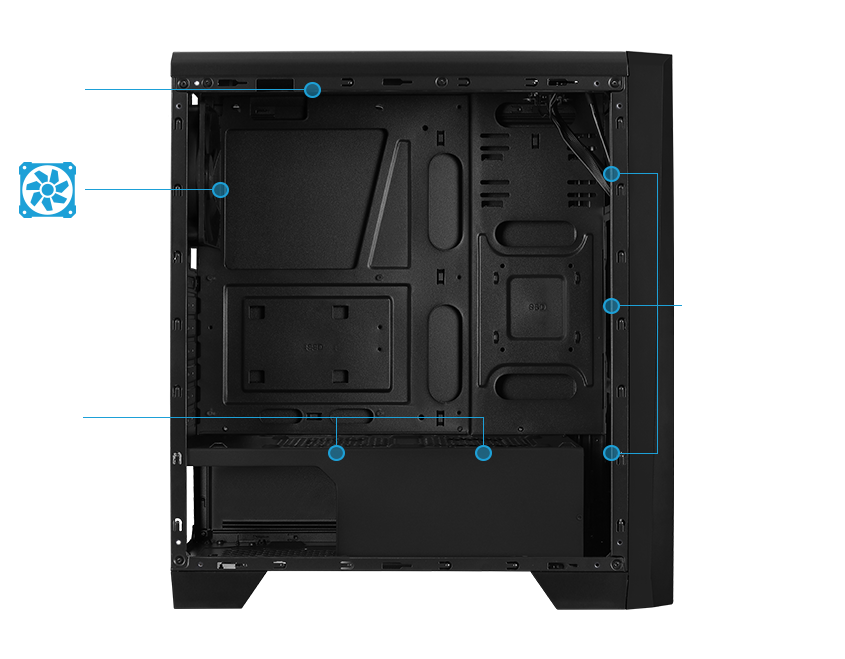 AeroCool Cylon RGB Cabinet (Black)