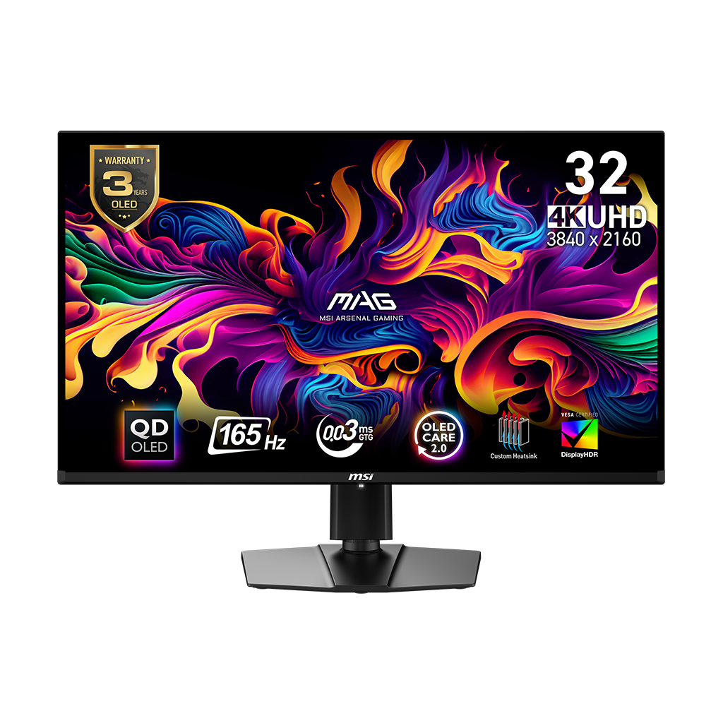 MSI Mag 321UP QD-OLED 4K UHD 32 Inch Gaming Monitor