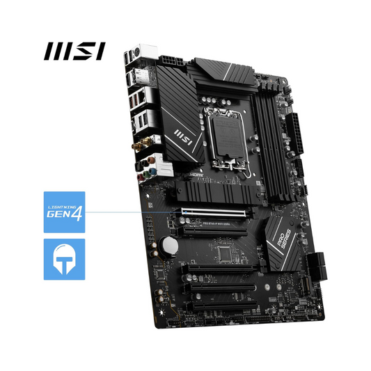 Msi Pro B760-p Wifi Ddr4 Intel Motherboard Supports Intel 12th , 13th & 14th Gen Processors