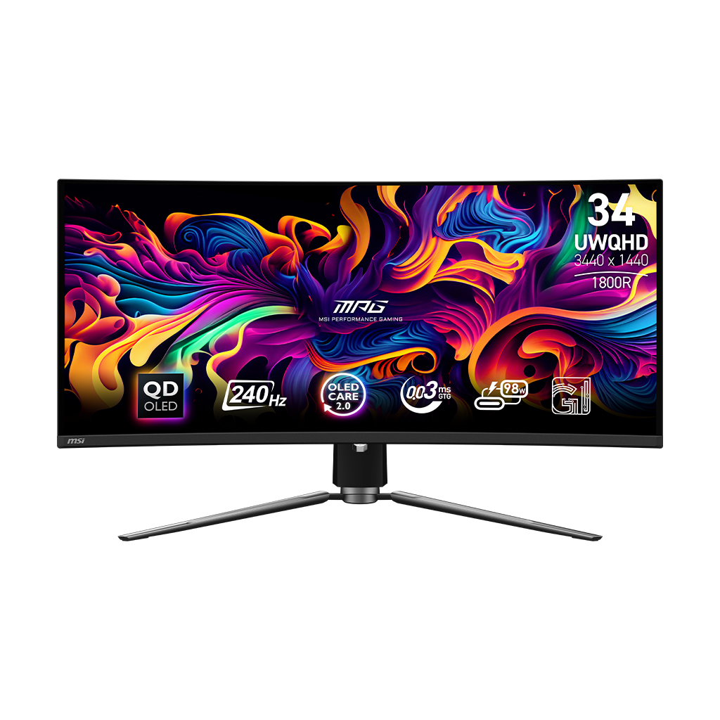 MSI MPG 341CQPX QD-OLED 34-inch Curved OLED Gaming Monitor