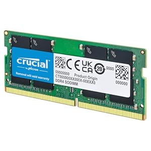 Crucial RAM 8GB DDR4 3200MHz CL22 (or 2933MHz or 2666MHz) Laptop Memory CT8G4SFRA32A