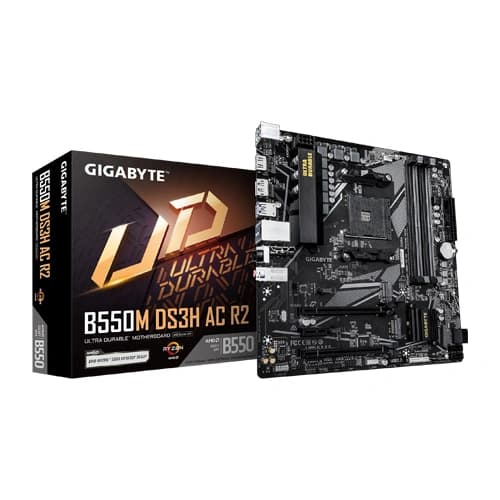 GIGABYTE B550M DS3H AC R2 M-ATX Motherboard AMD