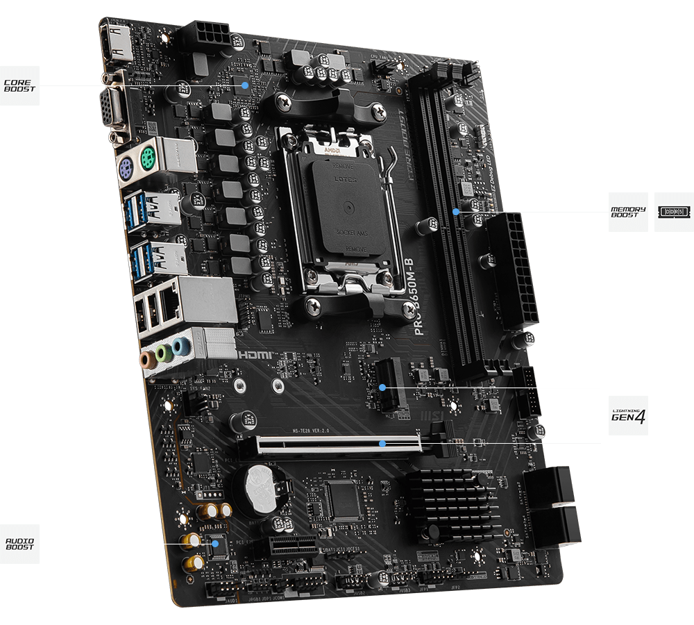 MSI B650 Gaming Plus WiFi ATX Motherboard AMD