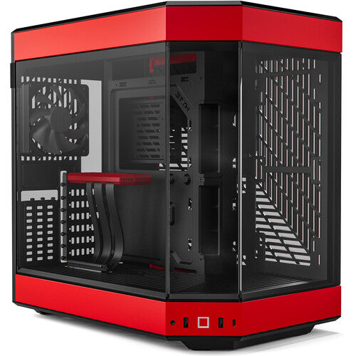 HYTE Y60 E-ATX Mid Tower Red and Black Case