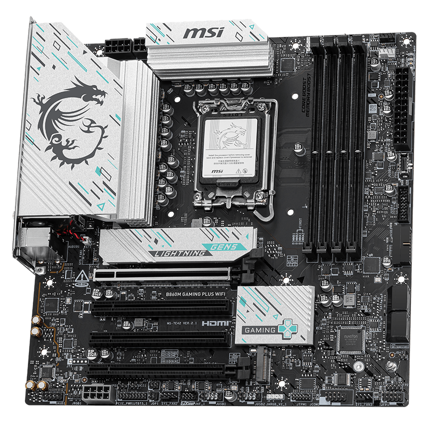 MSI B860M Gaming Plus WiFi LGA 1851 DDR5 mATX Gaming Motherboard INTEL