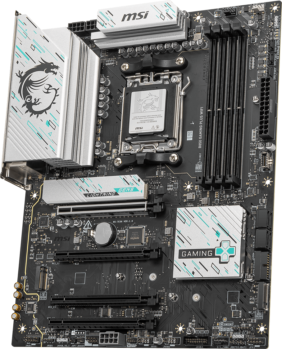 MSI B850 GAMING PLUS WIFI DDR5 ATX Motherboard – AM5 Socket AMD