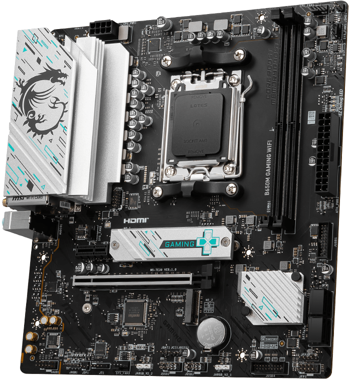 MSI B650M GAMING WIFI DDR5 M-ATX Motherboard โ AM5 Socket AMD