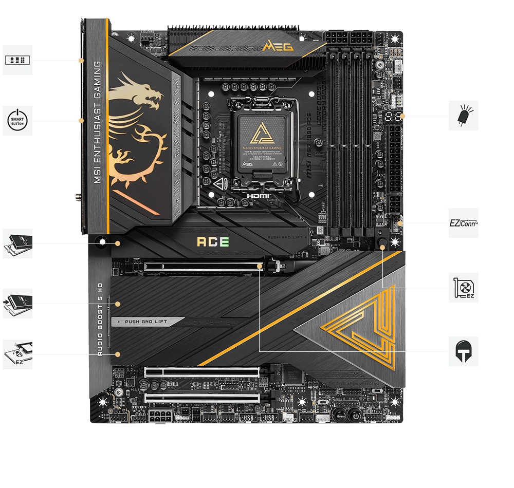 MSI MEG Z890 ACE motherboard
