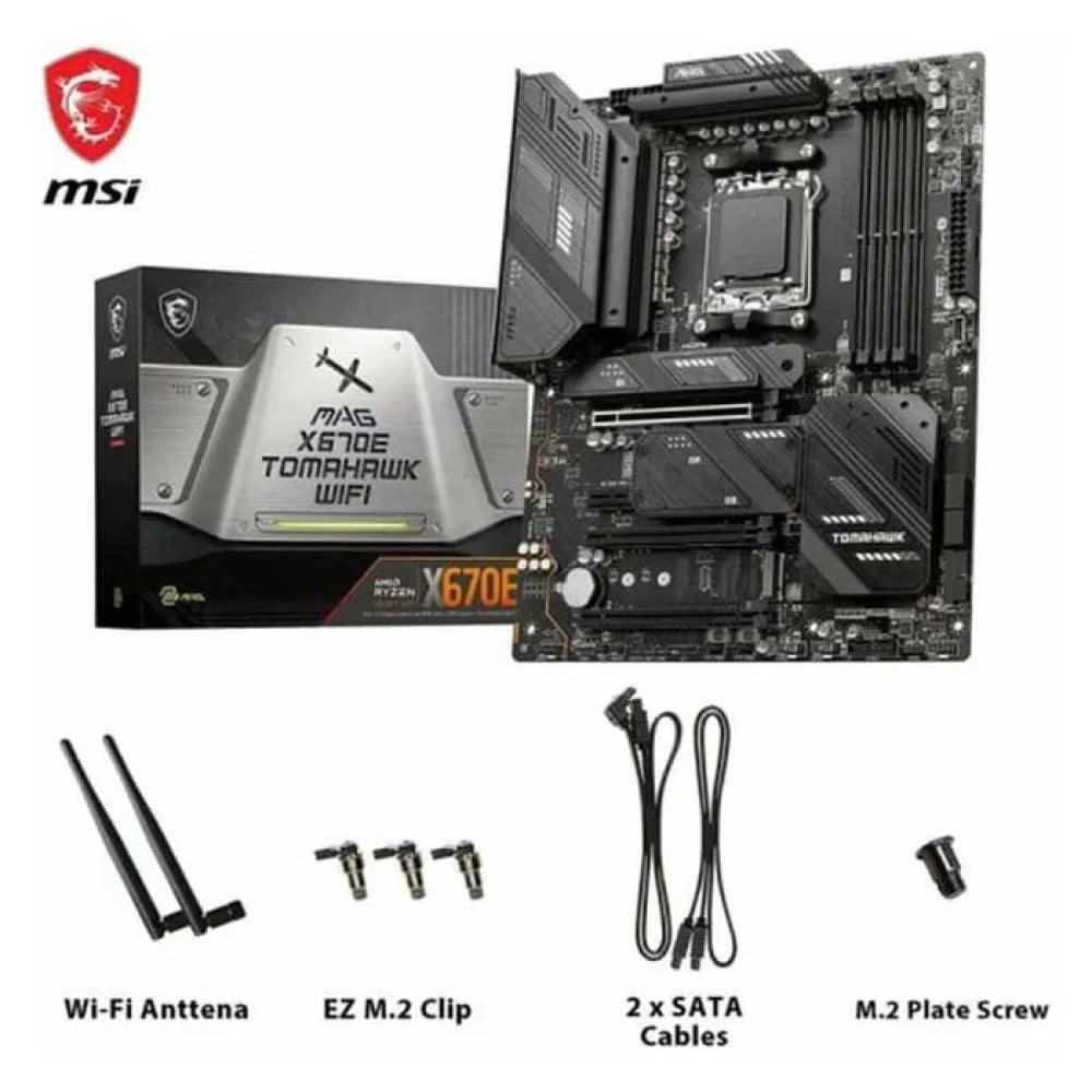 MSI MAG X670E Tomahawk WiFi DDR5 Gaming Motherboard AMD