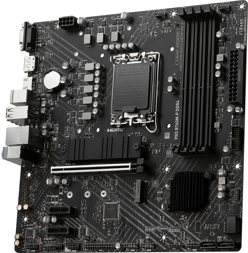MSI Pro B760M-P DDR4 M-ATX Motherboard INTEL