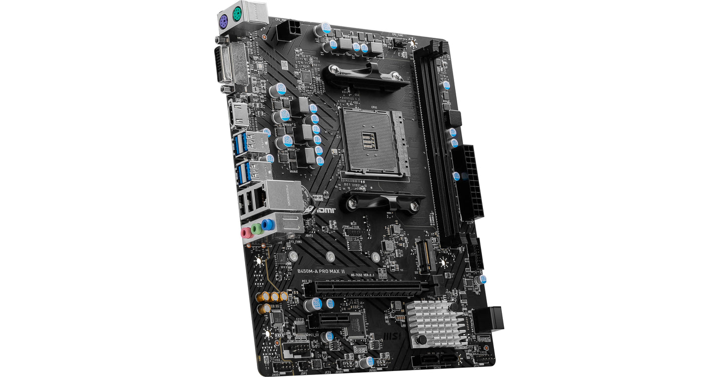 MSI B450M-A PRO MAX II AM4 M-ATX Motherboard AMD
