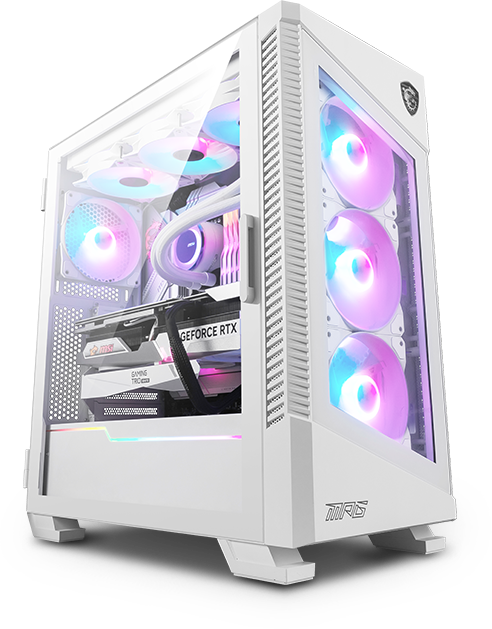 MSI MPG Velox 100R ARGB White ATX Mid Tower Case