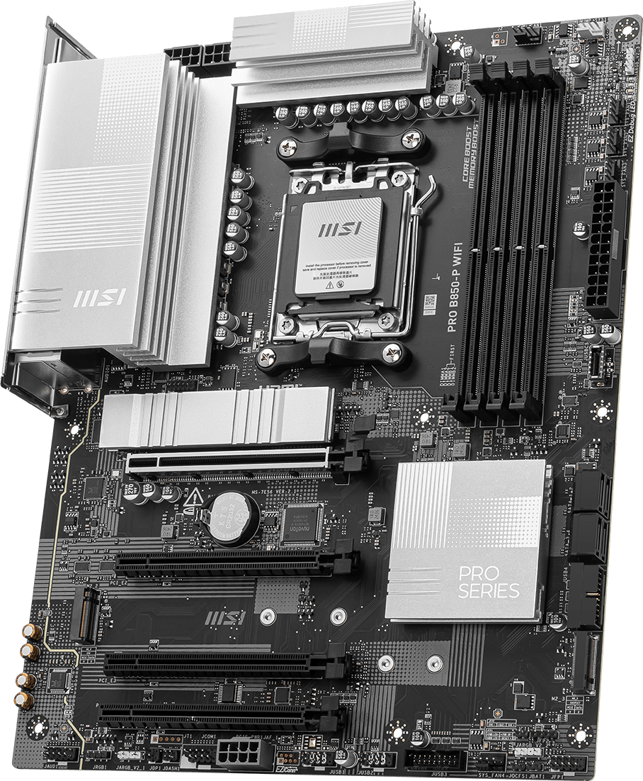 MSI PRO B850-P WIFI DDR5 ATX Motherboard – AM5 Socket AMD