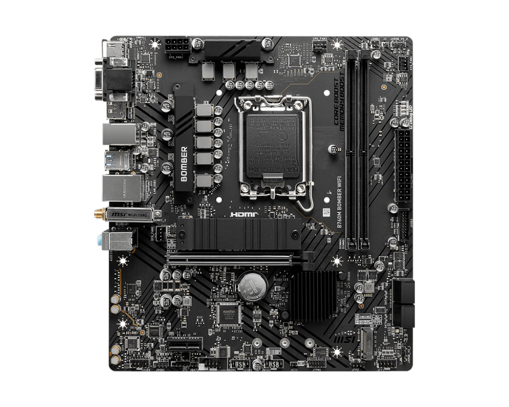 MSI B760M Bomber WIFI M-ATX Motherboard INTEL