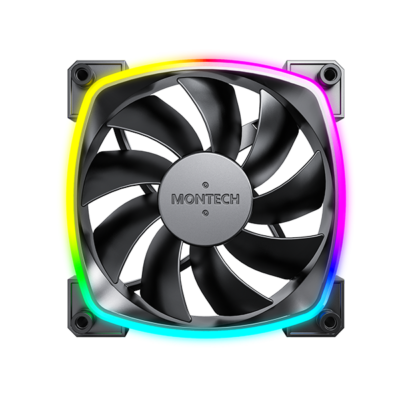 Montech AX120 PWM ARGB Black Cabinet Fan (Single Pack)