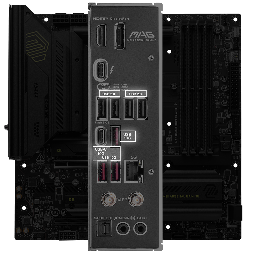 MSI MAG B860M MORTAR WIFI LGA 1851 mATX Motherboard INTEL