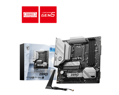 MSI B760M Project Zero (Wi-Fi) Motherboard Supports Intel 12th , 13th & 14th Gen Processors
