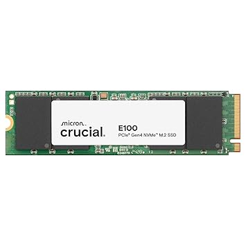 Crucial E100 2TB M.2 NVMe PCIe SSD Up to 5000MBs 