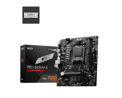 MSI PRO B650M-E DDR5 M-ATX Motherboard – AM5 Socket AMD