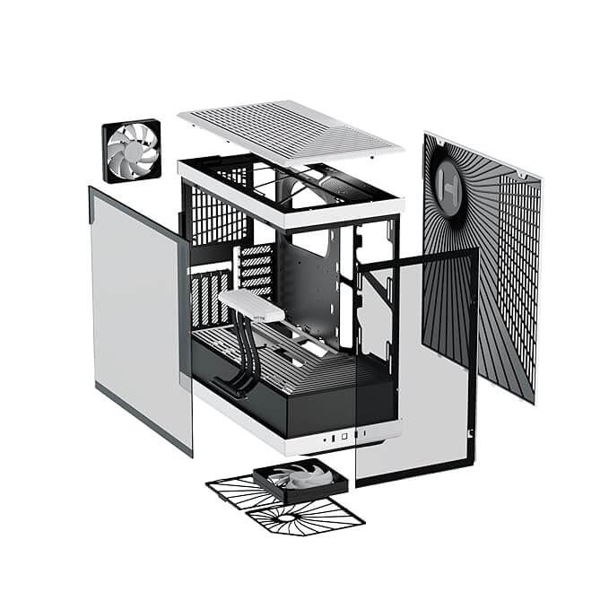 CS-HYTE-Y40-BW Hyte Y40 Modern Aesthetic Panoramic Tempered Glass CS-HYTE-Y40-BW