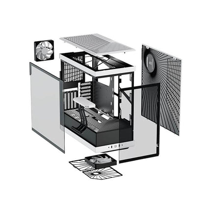 CS-HYTE-Y40-BW Hyte Y40 Modern Aesthetic Panoramic Tempered Glass CS-HYTE-Y40-BW
