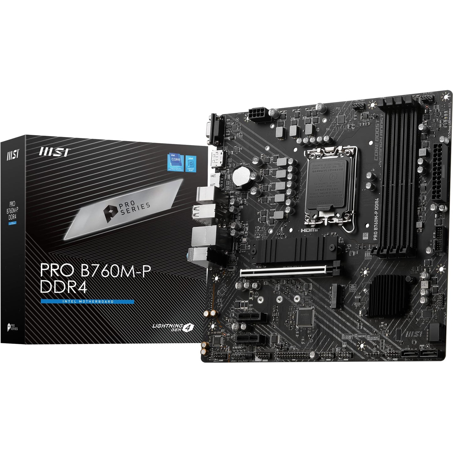 MSI Pro B760M-P DDR5 Motherboard Supports Intel 12th , 13th & 14th Gen Processors