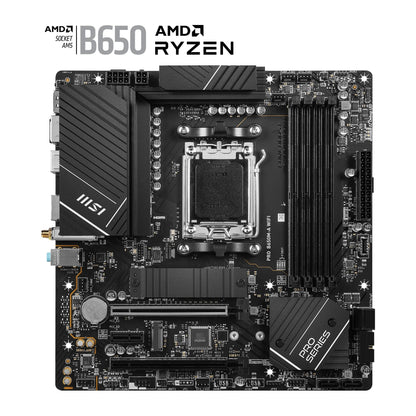 MSI PRO B650M-A WIFI DDR5 M-ATX Motherboard – AM5 Socket AMD