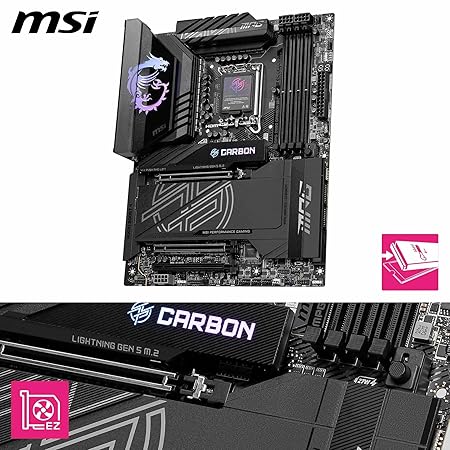 MSI MPG Z890 Carbon WiFi Motherboard ATX - Supports ultra core