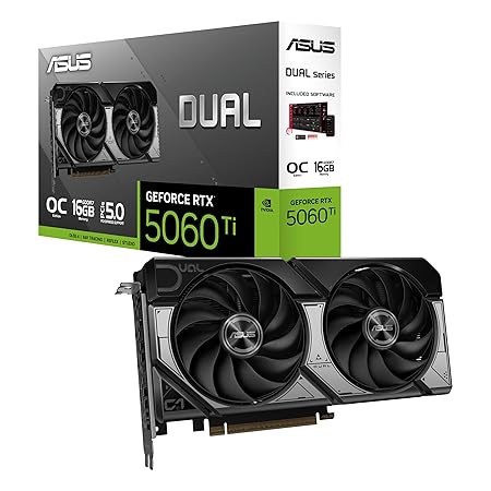 ASUS Dual GeForce RTX 5060 Ti 16GB GDDR7 OC Edition