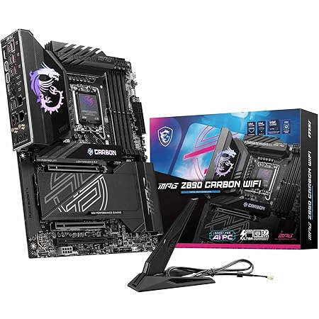 MSI MPG Z890 Carbon WiFi Motherboard ATX - Supports ultra core
