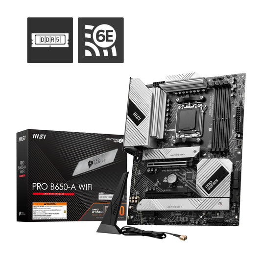 MSI PRO B650-A WIFI AM5 DDR5 ATX Motherboard AMD