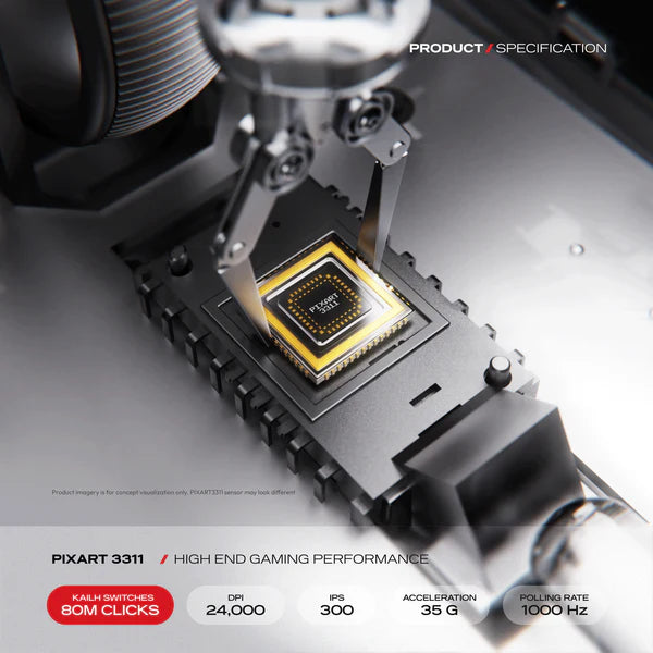 Cybeart Artemis 1K 52g Ultra-light Tri-Mode Wireless Gaming Mouse